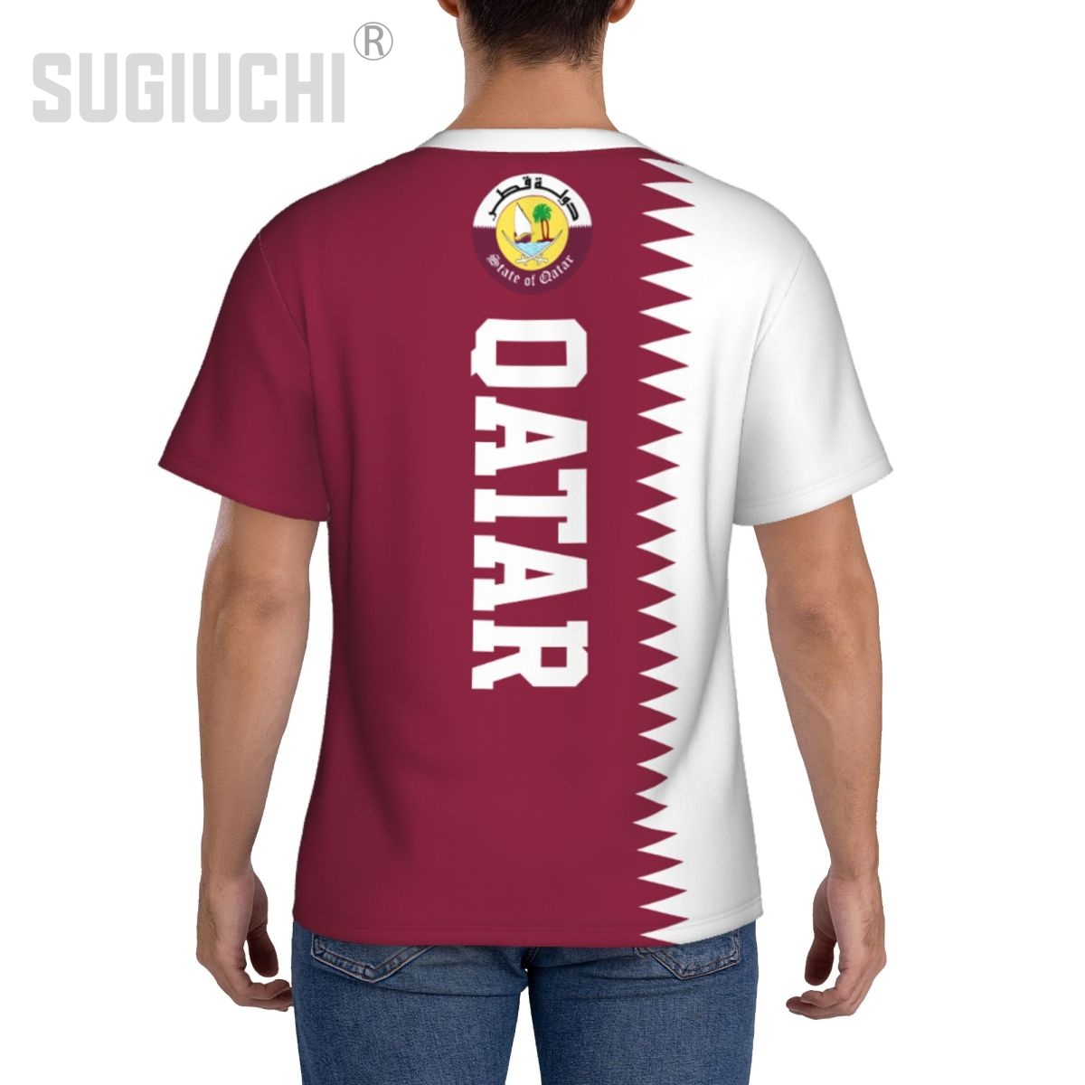 Tight Sports T-shirt Qatar Fla - 3D Printing Qatar review and price