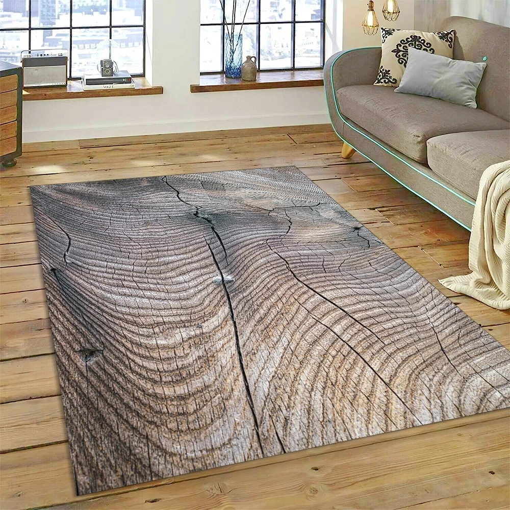 Color 3D Wood Grain Lines Rug  - 3D Printing Online Service review and price